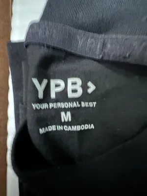 Abercrombie & Fitch YPB Long-Sleeve Workout Top Black Size M thumbnail 4