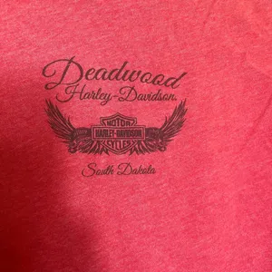 Harley Davidson Y2K Women’s Medium Red Tank Top. thumbnail 4