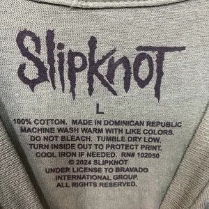 Slipknot Band Group Portrait Star Crest Green T-Shirt Large thumbnail 4