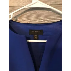 Ted Baker bight blue porisa cap back crepe‎ bodycon dress size small thumbnail 2