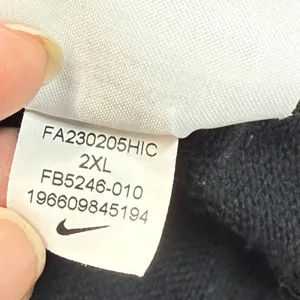 Nike Dri-FIT Sweatshirt Pullover Mesh Trim Center Swoosh Athletic Top Black‎ XXL thumbnail 6