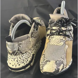 Steve Madden Women's Cliff Platform Sneakers Size 8 Snake Silver Snakeskin thumbnail 2