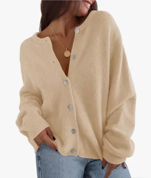 NEW Cardigan Sweater Button Down Long Sleeve Knit S thumbnail 1