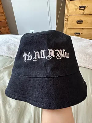 'It's All A Blur' Drake Exclusive Black Embroidered Bucket Hat thumbnail 5