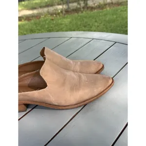 Frye Ray Leather Mules Womens Size 9.5 M Tan Natural Slip On Clogs Flat Shoes thumbnail 8