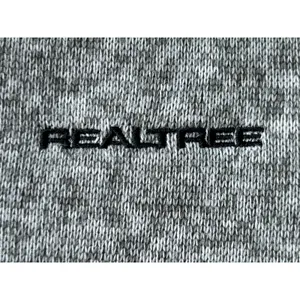 Realtree Women's Quarter Zip Sweater Fleece Pullover Heather Gray Camo L thumbnail 4