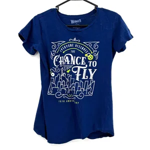 Wicked size small‎ graphic t-shirt blue white green 15th anniversary 100% cotton thumbnail 1