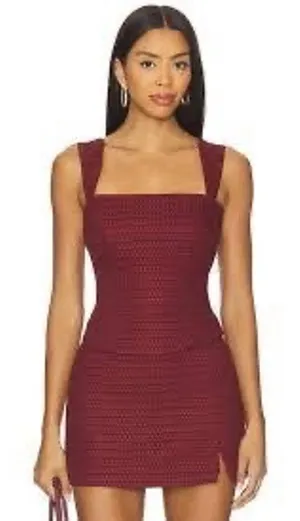 Amanda Uprichard Cerrone Tweed Top Russet XS NWT thumbnail 1