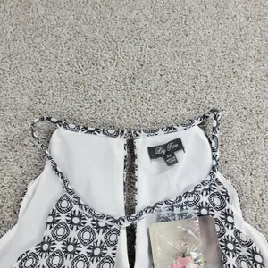 NWT Lily Rose Dress Womens XS Black White Print Sleeveless Halter Sundress thumbnail 10