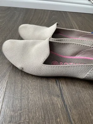 Rothy's Light Beige Ecru Slip-On Flat Loafers, Size 7, Flawed thumbnail 4