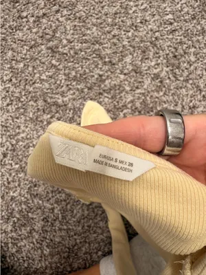 Zara Light Yellow Halter Tank  thumbnail 4