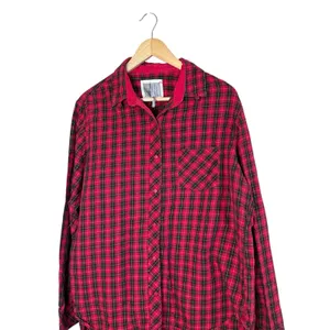 Victoria's Secret Red Plaid 2 Piece Pajama Set XL Holiday Christmas Heritage‎ thumbnail 2