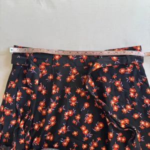 NWT Ann Taylor multicolor floral tie waist full skirted mini skirt Size 14 thumbnail 11
