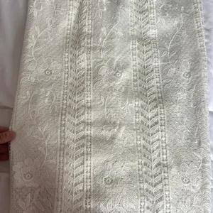 ASTR the Label Womens XS White Ivory Lace‎ Up Crochet Mini Dress Floral thumbnail 5