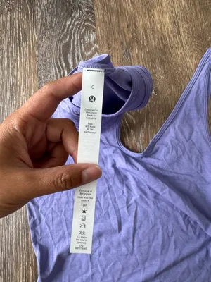 Lululemon Shoulder Cut-Out Shoulder Tank Dark Lavender Size 0 NWT thumbnail 2