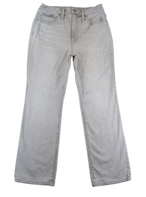 Madewell Slim Demi-Boot High Rise‎ Gray Jeans MC513 Womens 28 Raw Hem Stretch thumbnail 1