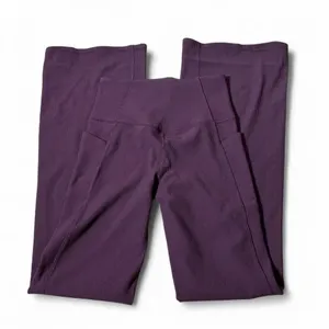 Athleta Salutation Stash Rib Flare Pants Purple High Rise Yoga‎ S/T 467898-00 thumbnail 2