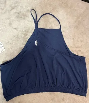 FP Movement Women's Halter Tank Top Blue Size M Sleeveless Casual thumbnail 1