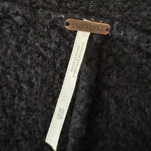 Free People Black Wool Mohair‎ Blend Chunky Open Cardigan thumbnail 5
