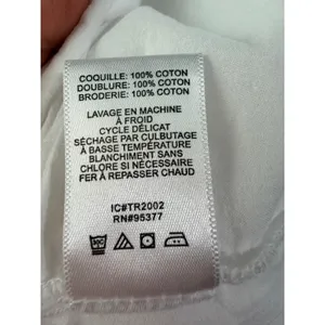 Sanctuary White Eyelet Cotton Puff Sleeve Mini Dress XS thumbnail 6