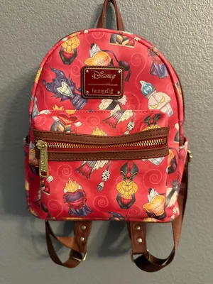 Loungefly Disney Villains Perfume Bottles Mini Red Backpack BoxLunch Exclusive thumbnail 1