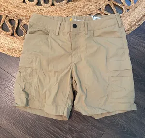 Carhartt Force Madden Cargo Short Straight Fit Size 8 Cream thumbnail 1