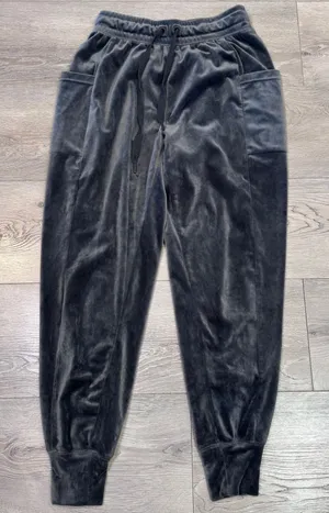 Offline by Aerie Womens Charcoal Gray Velour Joggers Cargo Pockets‎ XSmall XS thumbnail 1