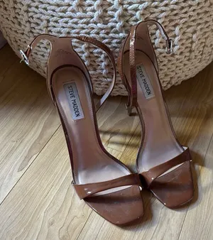 Steve Madden Kassandra Brown Strappy Heels thumbnail 1