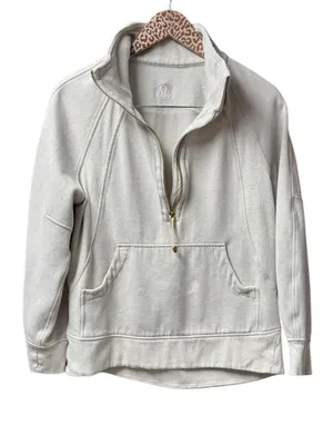 Lululemon Scuba Oversized Funnel Neck Half 1/2 Zip Sweatshirt Long Gold XS/S thumbnail 4