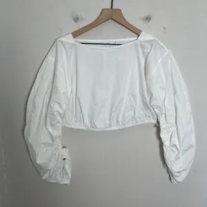 GAP x CULT GAIA- Crop Ruched Top Optic White Size S thumbnail 2