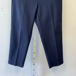 Loft Curvy The Riviera‎ Slim Ankle Dress Pants Slim Leg Stretch Trousers 6 Navy thumbnail 4
