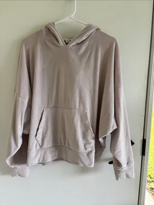 American Eagle Oversized Hooded Sweatshirt velour loungewear comfy cozy thumbnail 1