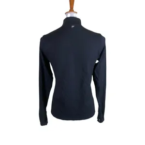 Fabletics Black Half Zip Athletic Pullover Long Sleeve Top Medium‎ thumbnail 2