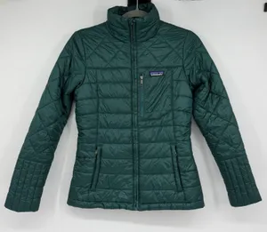 Patagonia Radalie Jacket Women XS Green Quilted Insulated Full Zip 27690 thumbnail 1