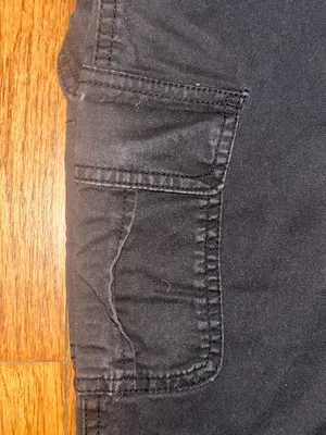 Womens High-Waisted OGC Chino Cargo Pants Black - Casual Utility Style sz small thumbnail 6