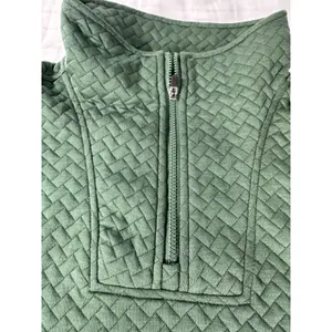 BCG Sycamore Green Quilted 1/4 Zip Pullover - NWT Size S thumbnail 4