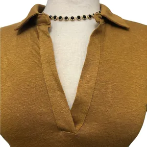 Banana Republic Women’s Linen Short Sleeve Polo | NWOT thumbnail 3
