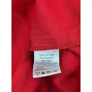 Y2K Denim & Co Red Gold Button Front Jacket Shacket M Contrasting Stitching thumbnail 5