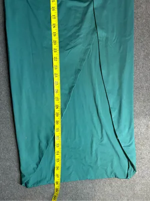 Womens Sarong Emerald Green Thigh High Slit Maxi Skirt Size M thumbnail 5
