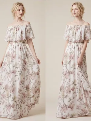 NWT SHOW ME YOUR MUMU Floral Maxi Dress SMALL Hacienda in Ivory Crisp thumbnail 2