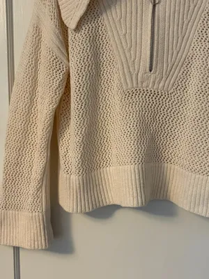 Anthropologie daily practice Half-Zip Oversized Pullover Sweater size medium thumbnail 7
