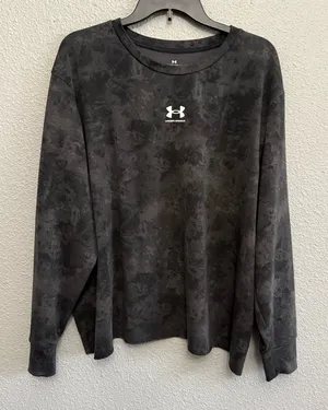 Under Armour Sweatshirt Rival Terry Print Crewneck Size 2X thumbnail 1