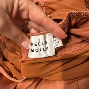 Hello Molly Piece Of Your Love Satin Maxi Dress Rust Coral Peach Pink 2 thumbnail 3