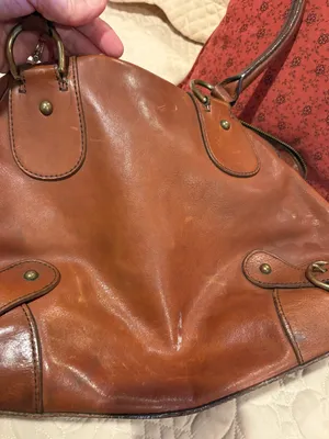 Banana Republic leather bowling-style bag or satchel thumbnail 9