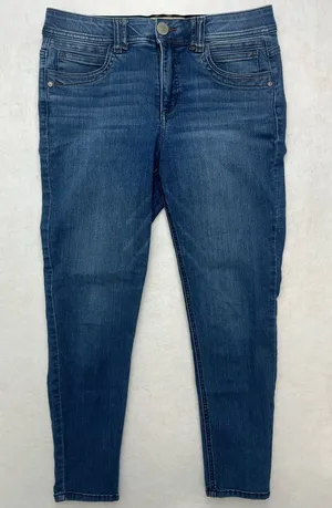 Democracy Womens Blue Skinny Ab Technology Medium Wash Denim Jeans Size 10 thumbnail 1