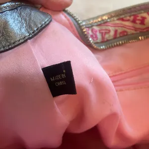 Coach Poppy Butterfly Graffiti Pink Silver Shoulder Bag Y2K Rare #F15712 thumbnail 7