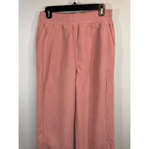 Halara Pink Corduroy Pul On Wide Leg Pants Women's MED Tall NWT Academia‎ Preppy thumbnail 2