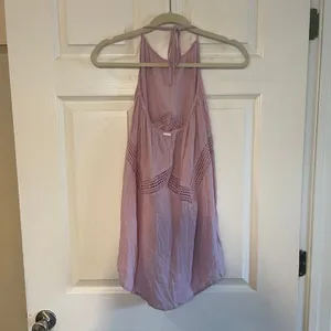 O’Neill light purple crochet halter top size Large thumbnail 2