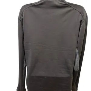 Salomon 1/4 Zip Advanced Skin Warm Running Jacket Sz L Black~Gray Vented Layer thumbnail 5