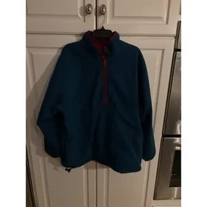 JENNIFER‎ MOORE ACTIVEWEAR Reversible Anorak Fleece Jacket Burgundy Teal XL thumbnail 3